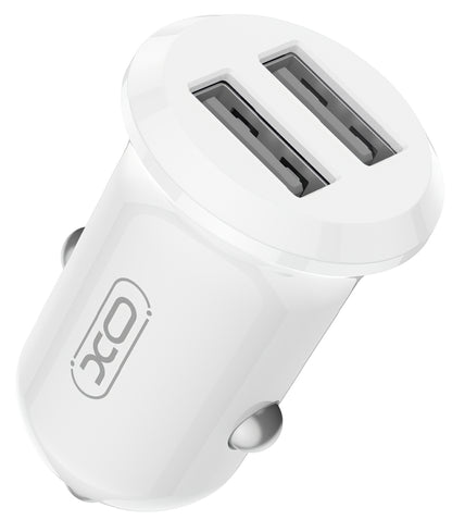 Incarcator Auto XO Design CC67, 12W, 2.4A, 2 x USB-A, Alb