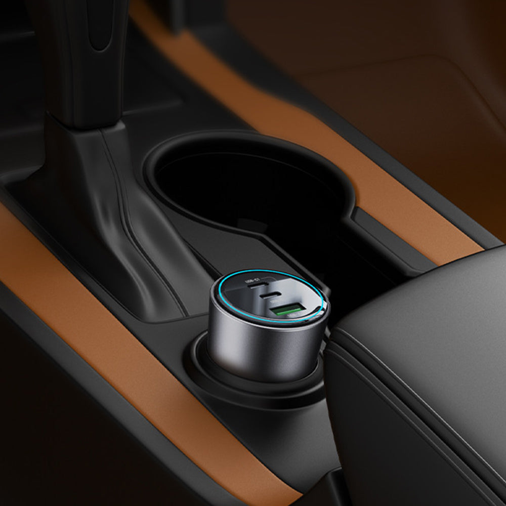 Incarcator Auto Yesido Y59, 200W, 5A, 1 x USB-A - 2 x USB-C, Negru