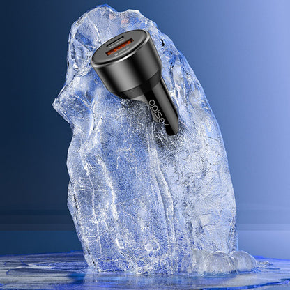 Incarcator Auto Yesido Y64, 50W, 3A, 1 x USB-A - 1 x USB-C, Negru