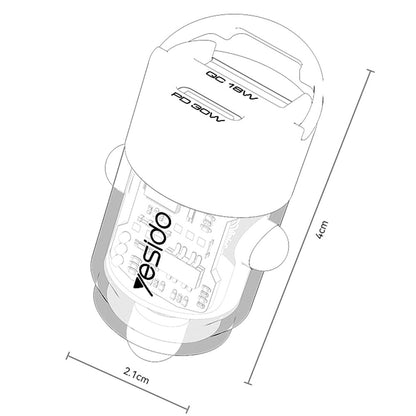 Incarcator Auto Yesido Y68, 30W, 3A, 1 x USB-A - 1 x USB-C, Negru