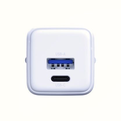 Incarcator Retea 3MK Hyper, 20W, 3A, 1 x USB-A - 1 x USB-C, Alb