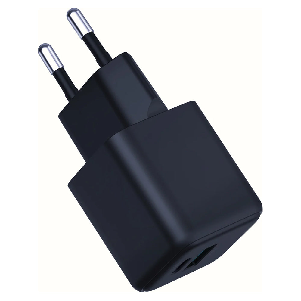 Incarcator Retea 3MK Hyper, 20W, 3A, 1 x USB-A - 1 x USB-C, Negru