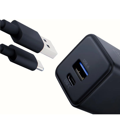 Incarcator Retea 3MK Hyper, 20W, 3A, 1 x USB-A - 1 x USB-C, Negru