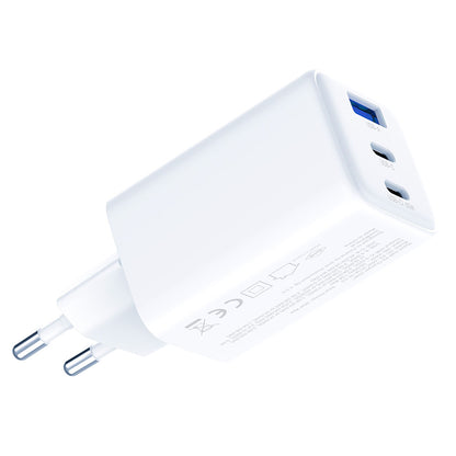 Incarcator Retea 3MK Hyper, 65W, 3.25A, 1 x USB-A - 2 x USB-C, Alb