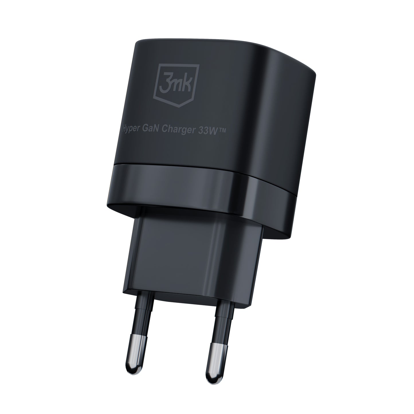 Incarcator Retea 3MK HyperCharger GaN, 33W, 3A, 1 x USB-A - 1 x USB-C, Negru