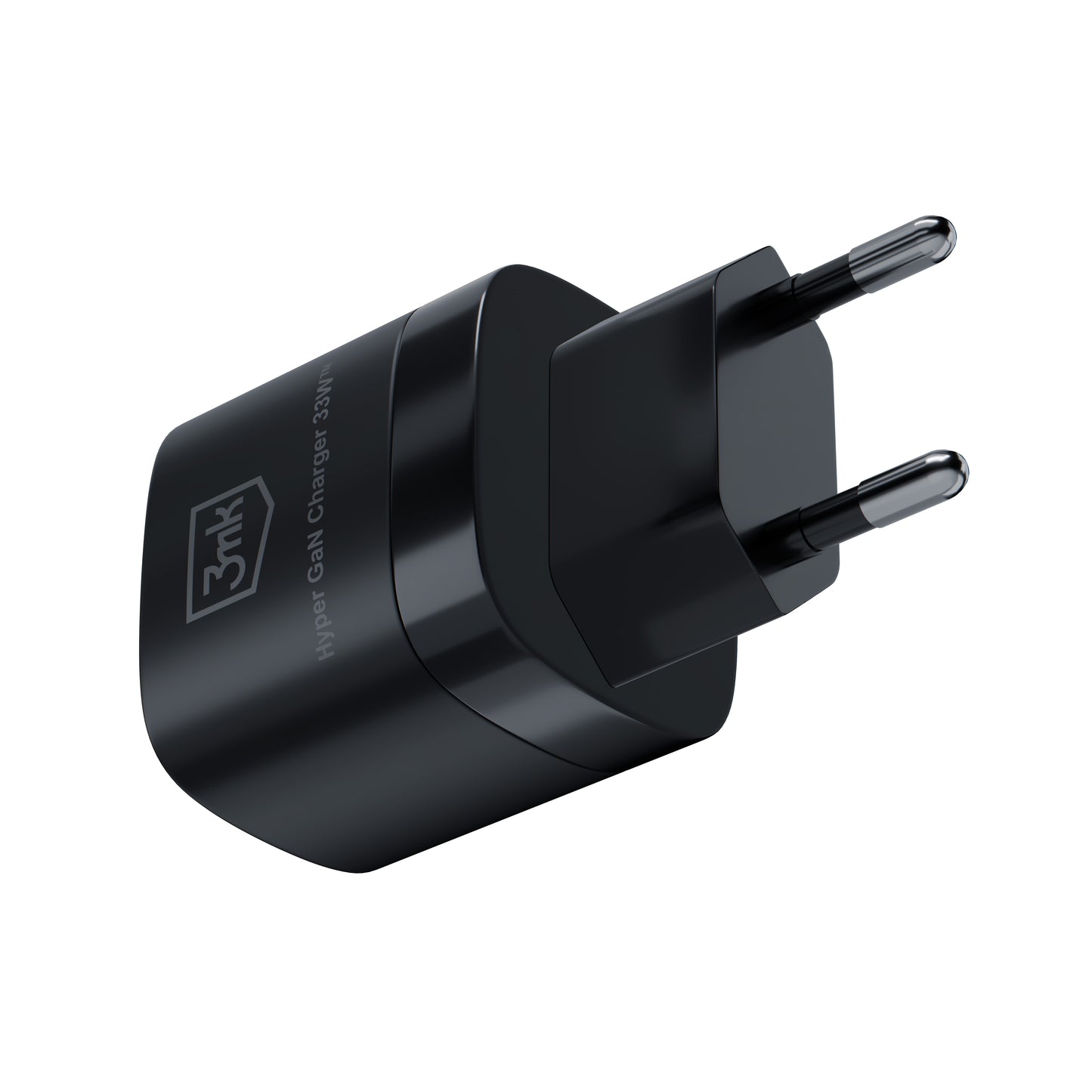 Incarcator Retea 3MK HyperCharger GaN, 33W, 3A, 1 x USB-A - 1 x USB-C, Negru