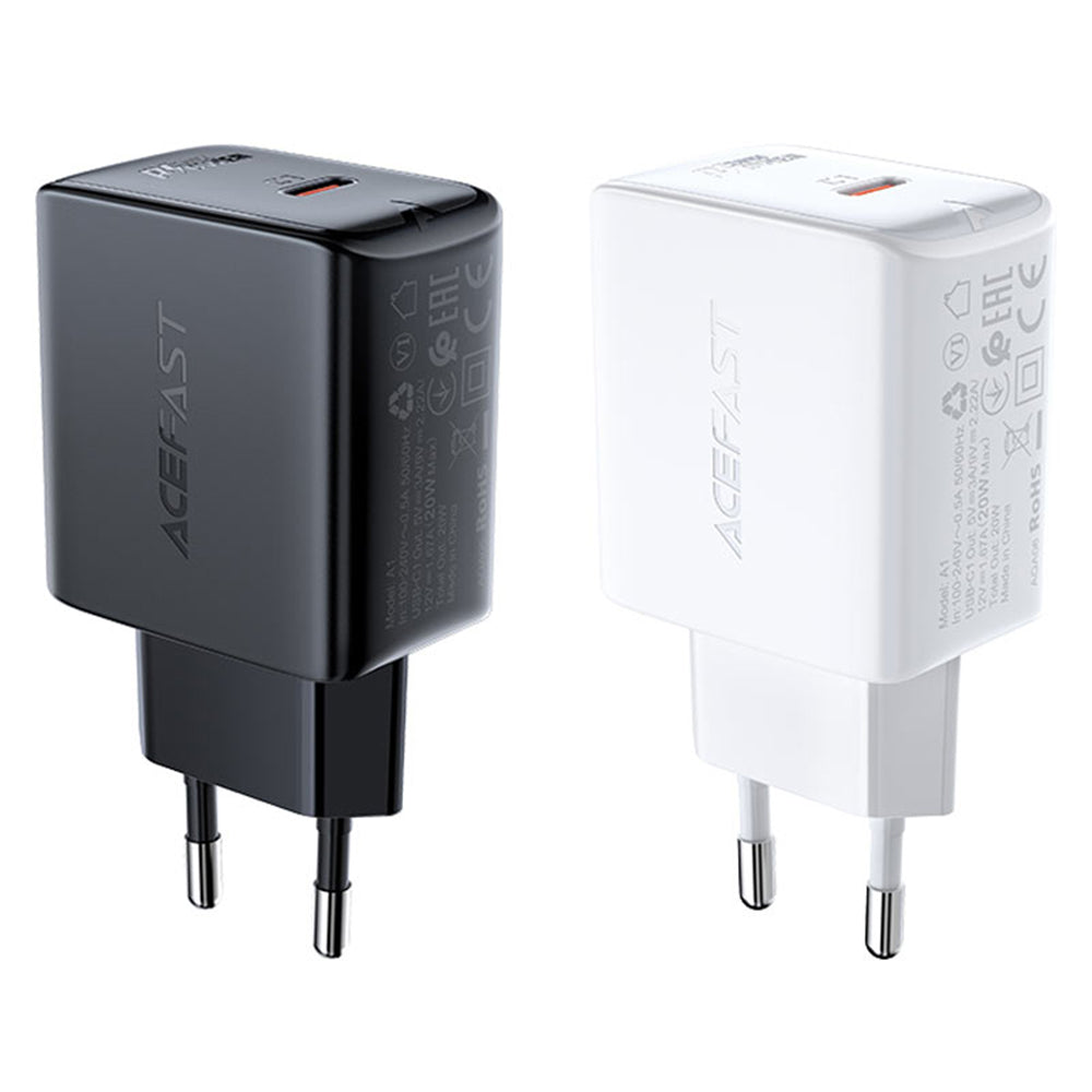 Incarcator Retea Acefast A1, 20W, 3A, 1 x USB-C, Negru