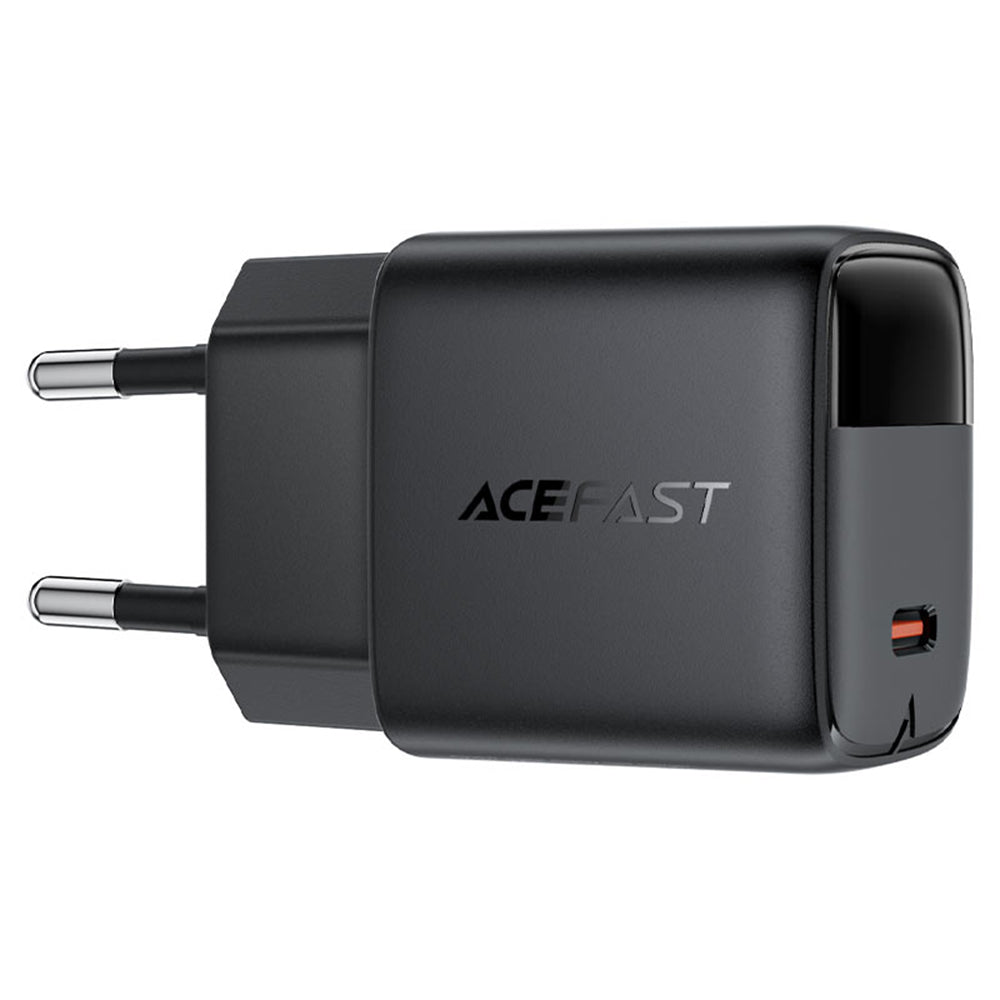 Incarcator Retea Acefast A115 Display, 30W, 3A, 1 x USB-C, Negru
