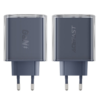 Incarcator Retea Acefast A45 Exploration, 65W, 3.25A, 1 x USB-A - 2 x USB-C, Gri