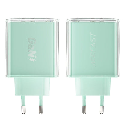 Incarcator Retea Acefast A45 Exploration, 65W, 3.25A, 1 x USB-A - 2 x USB-C, Verde