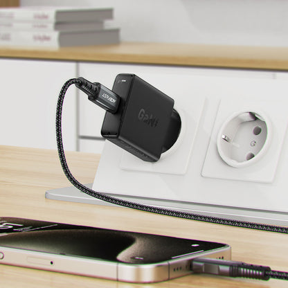 Incarcator Retea Acefast A65, 20W, 3A, 1 x USB-C, Negru