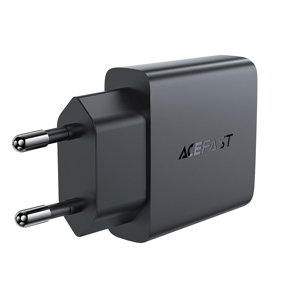 Incarcator Retea Acefast A69, 30W, 3A, 1 x USB-A - 1 x USB-C, Negru
