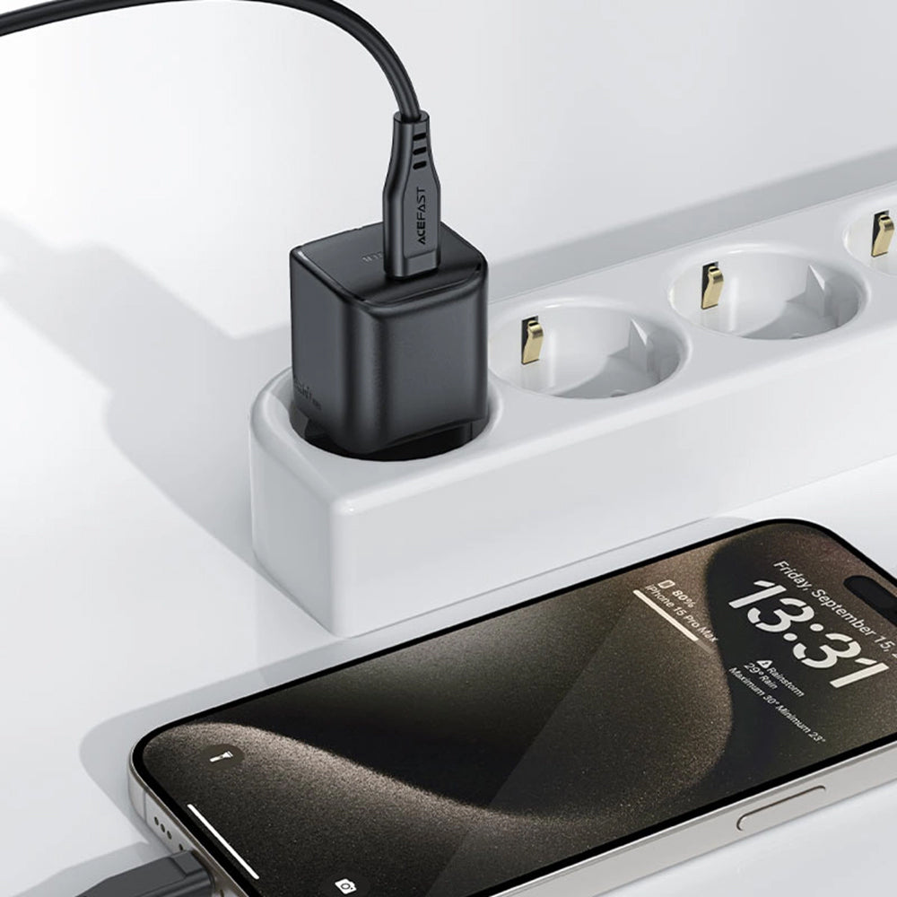 Incarcator Retea Acefast A73 Mini, 20W, 3A, 1 x USB-C, Negru
