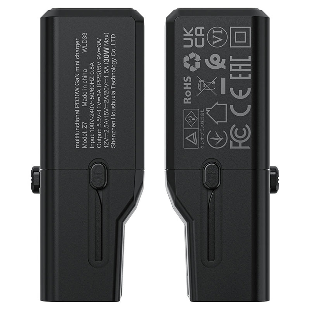Incarcator Retea Acefast Z7 Travel, 30W, 3A, 1 x USB-C, Negru