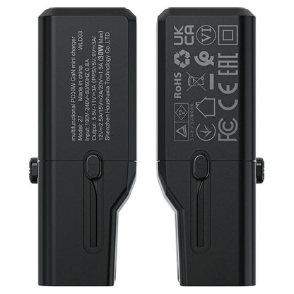 Incarcator Retea Acefast Z7 Travel, 30W, 3A, 1 x USB-C, Negru