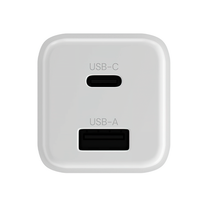 Incarcator Retea Allity. ATC-01-30WAC Mini, 30W, 3A, 1 x USB-A - 1 x USB-C, Alb