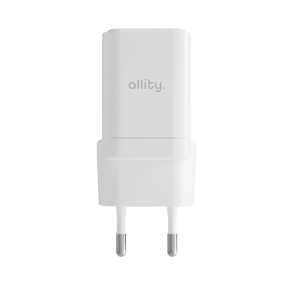 Incarcator Retea Allity. ATC-01-30WAC Mini, 30W, 3A, 1 x USB-A - 1 x USB-C, Alb