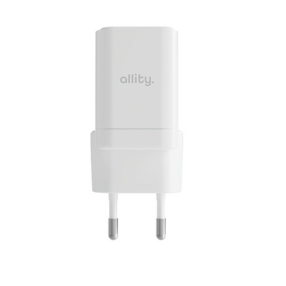 Incarcator Retea Allity. ATC-01-30WAC Mini, 30W, 3A, 1 x USB-A - 1 x USB-C, Alb