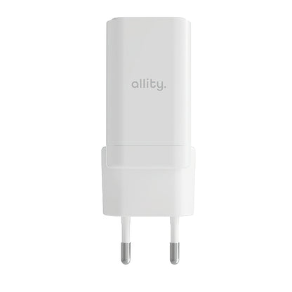 Incarcator Retea Allity. ATC-01-45WCC Fast, 45W, 3A, 1 x USB-A - 1 x USB-C, Alb