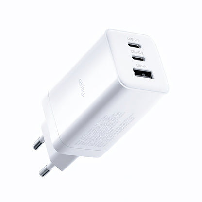 Incarcator Retea Allity. ATC-01-65WACC Fast, 65W, 3.25A, 1 x USB-A - 2 x USB-C, Alb