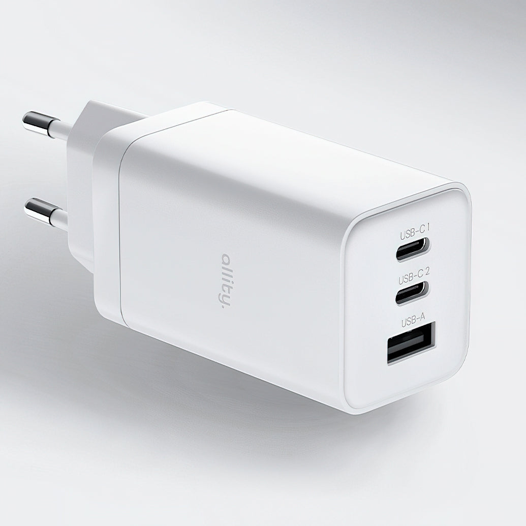 Incarcator Retea Allity. ATC-01-65WACC Fast, 65W, 3.25A, 1 x USB-A - 2 x USB-C, Alb