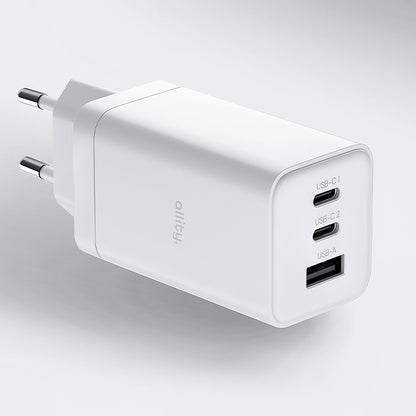 Incarcator Retea Allity. ATC-01-65WACC Fast, 65W, 3.25A, 1 x USB-A - 2 x USB-C, Alb