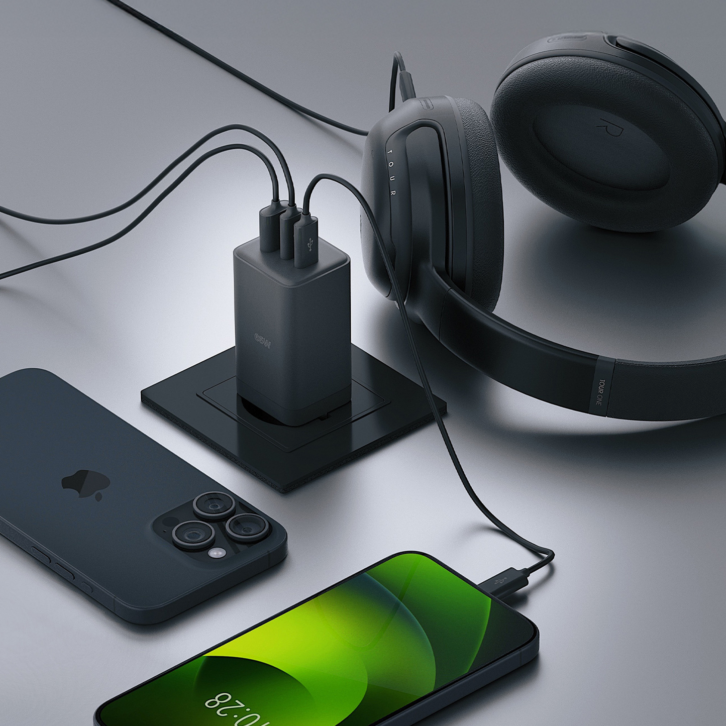 Incarcator Retea Allity. ATC-01-65WACC Fast, 65W, 3.25A, 1 x USB-A - 2 x USB-C, Negru