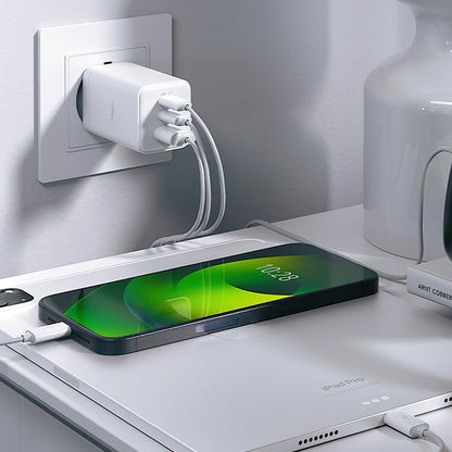 Incarcator Retea Allity. ATC-01-65WACC Fast, 65W, 3.25A, 1 x USB-A - 2 x USB-C, Alb