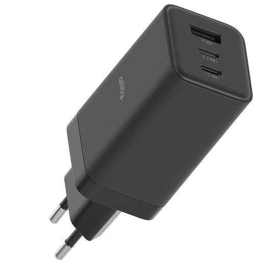 Incarcator Retea Allity. ATC-01-65WACC Fast, 65W, 3.25A, 1 x USB-A - 2 x USB-C, Negru