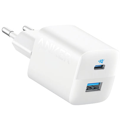 Incarcator Retea Anker 323, 33W, 3A, 1 x USB-A - 1 x USB-C, Alb A2331G21