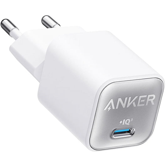 Incarcator Retea Anker 511 Nano 3, 30W, 3A, 1 x USB-C, Alb A2147G21