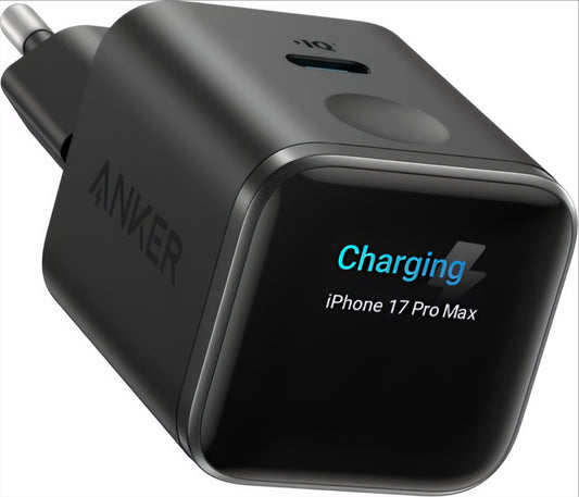 Incarcator Retea Anker Nano Display, 45W, 3A, 1 x USB-C, Negru A121DG11