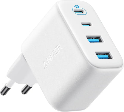 Incarcator Retea Anker Zolo, 50W, 3A, 2 x USB-A - 2 x USB-C, Alb