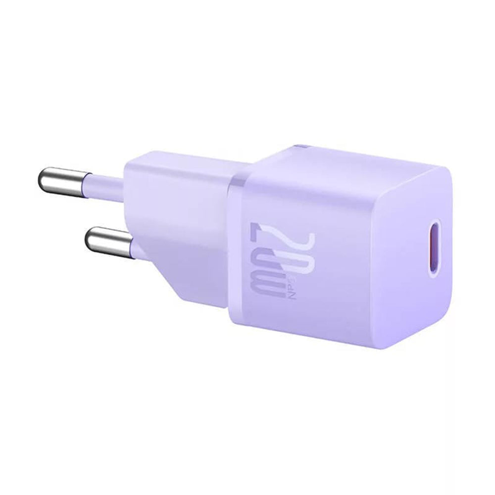 Incarcator Retea Baseus, 20W, 3A, 1 x USB-C, Mov CCGN050105