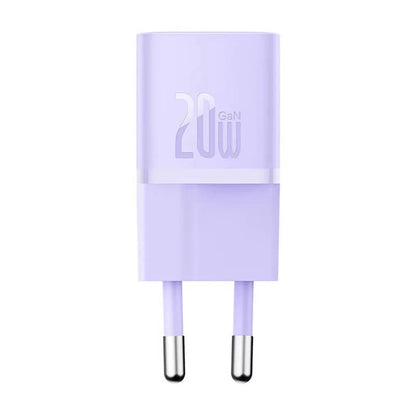 Incarcator Retea Baseus, 20W, 3A, 1 x USB-C, Mov CCGN050105