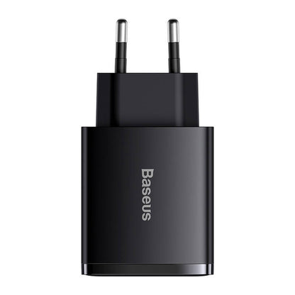 Incarcator Retea Baseus Compact, 30W, 3A, 1 x USB-C - 2 x USB-A, Negru CCXJ-E01