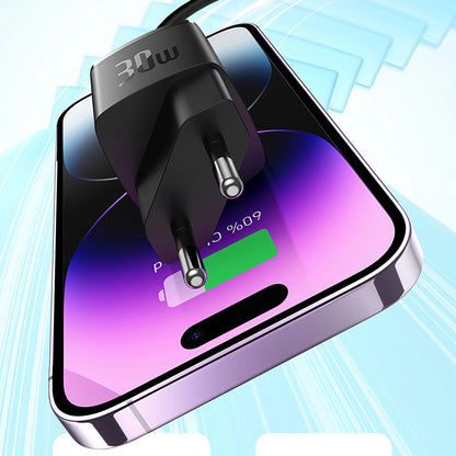 Incarcator Retea Baseus Cube Pro, 30W, 3A, 1 x USB-C, Negru CCXF000301