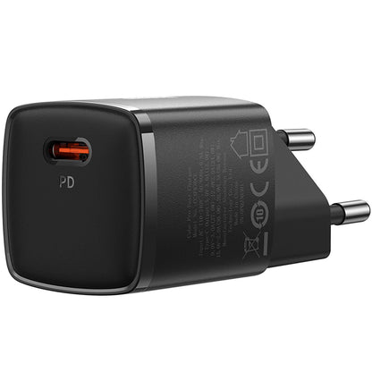 Incarcator Retea Baseus Cube Pro, 30W, 3A, 1 x USB-C, Negru CCXF000301