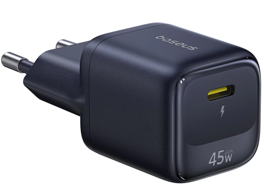 Incarcator Retea Baseus EnerFill FN22, 45W, 3A, 1 x USB-C, Negru E0123300