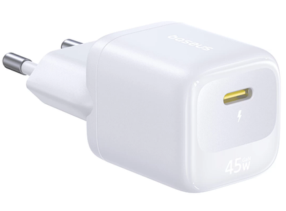Incarcator Retea Baseus EnerFill FN22, 45W, 3A, 1 x USB-C, Alb E0123301