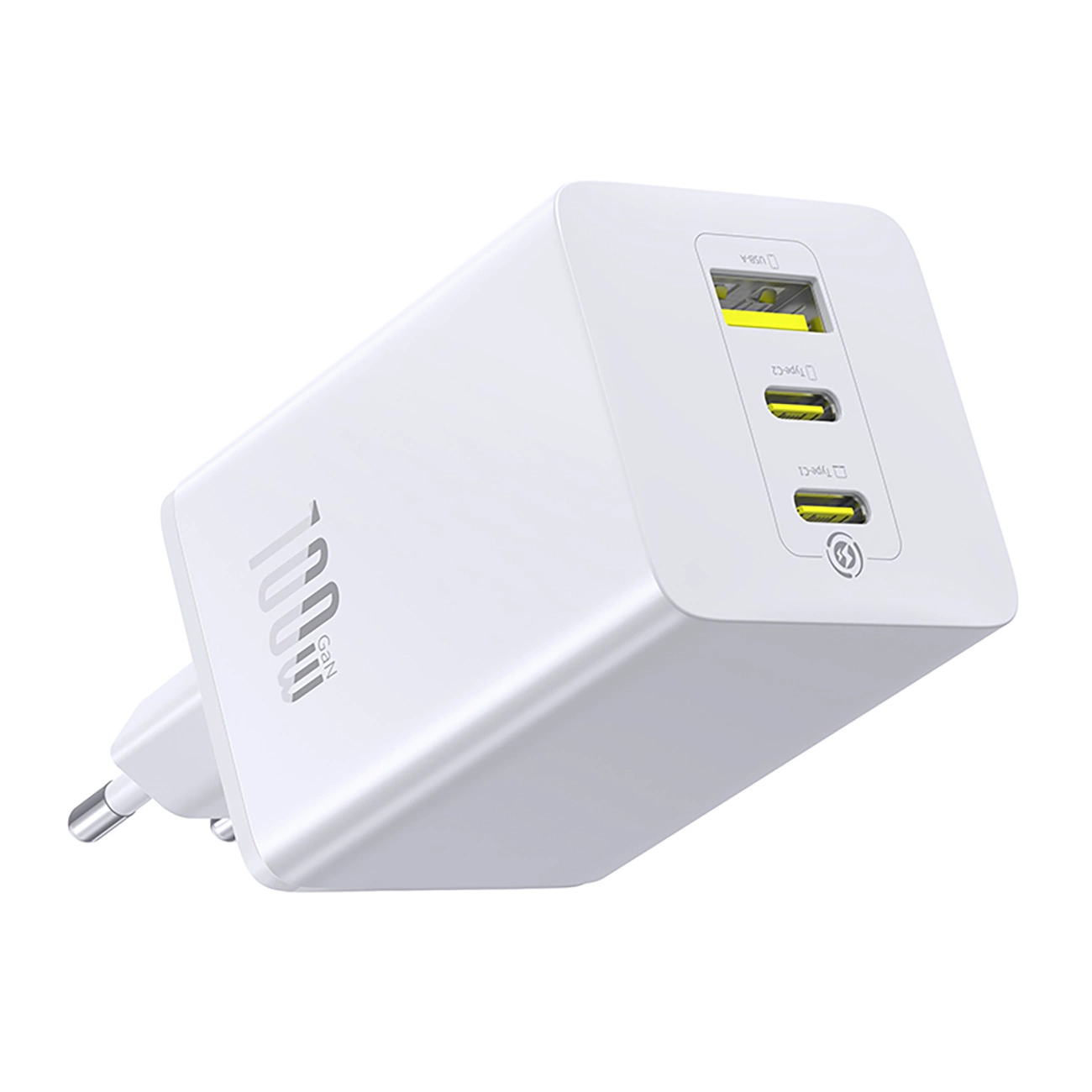 Incarcator Retea Baseus EnerFill FE11, 100W, 5A, 1 x USB-A - 2 x USB-C, Alb P10182102213-00
