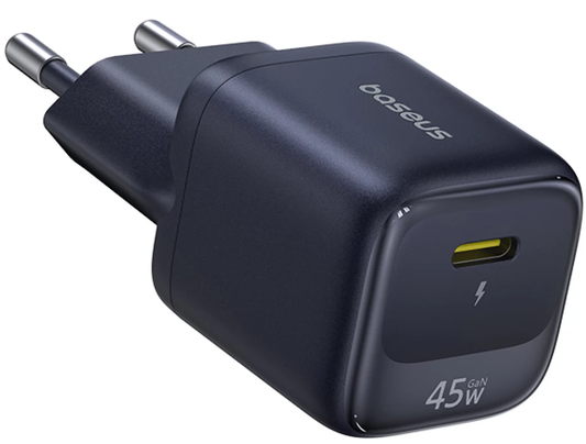 Incarcator Retea Baseus EnerFill FN22, 45W, 3A, 1 x USB-C, Negru E0123300
