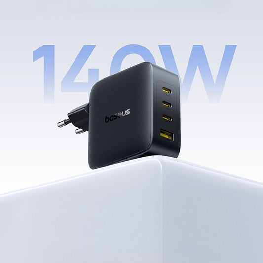 Incarcator Retea Baseus  EnerFill FH11, 140W, 5A, 1 x USB-A - 3 x USB-C, Negru E0121J00
