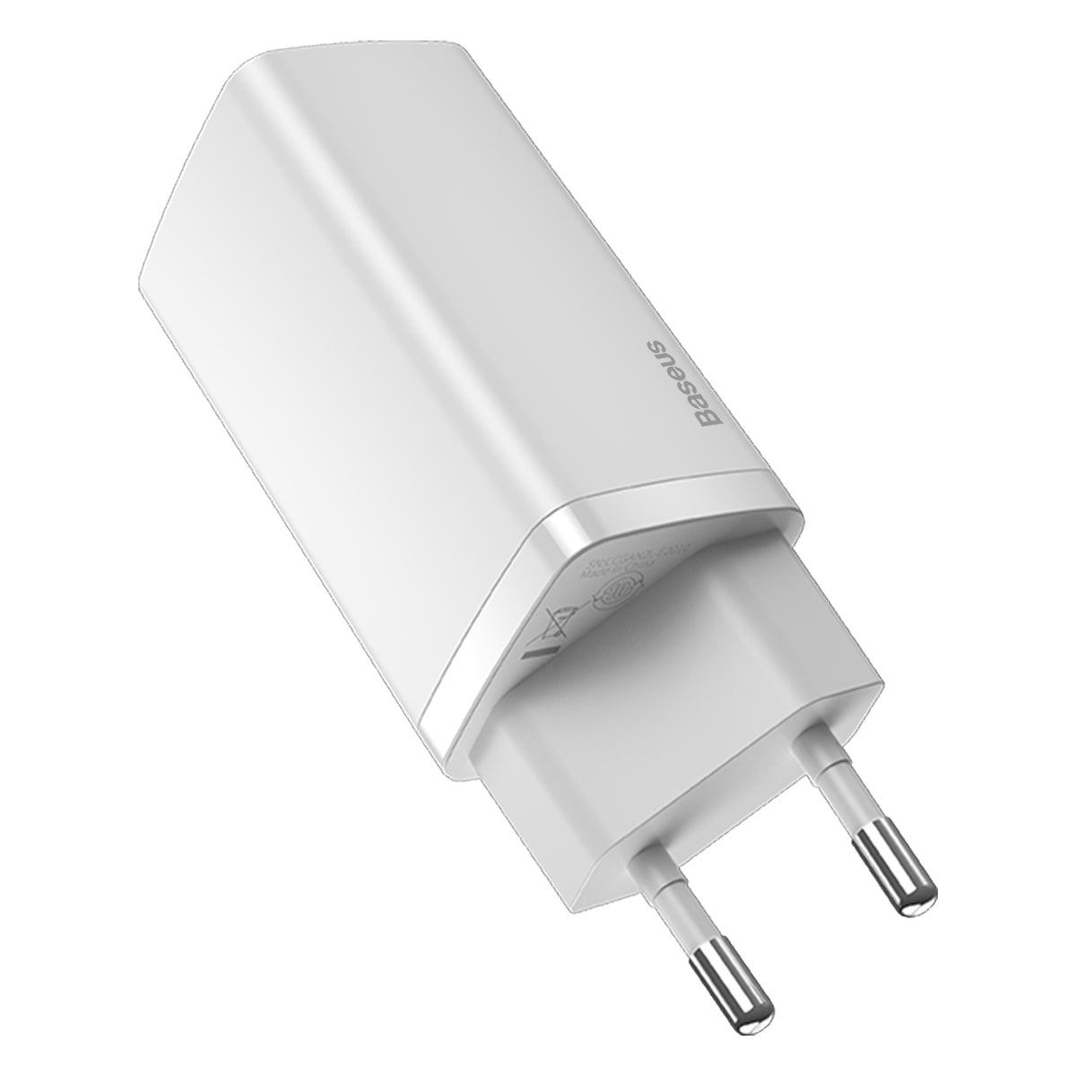 Incarcator Retea Baseus GaN2 Lite, 65W, 3A, 1 x USB-A - 1 x USB-C, Alb CCGAN2L-B02