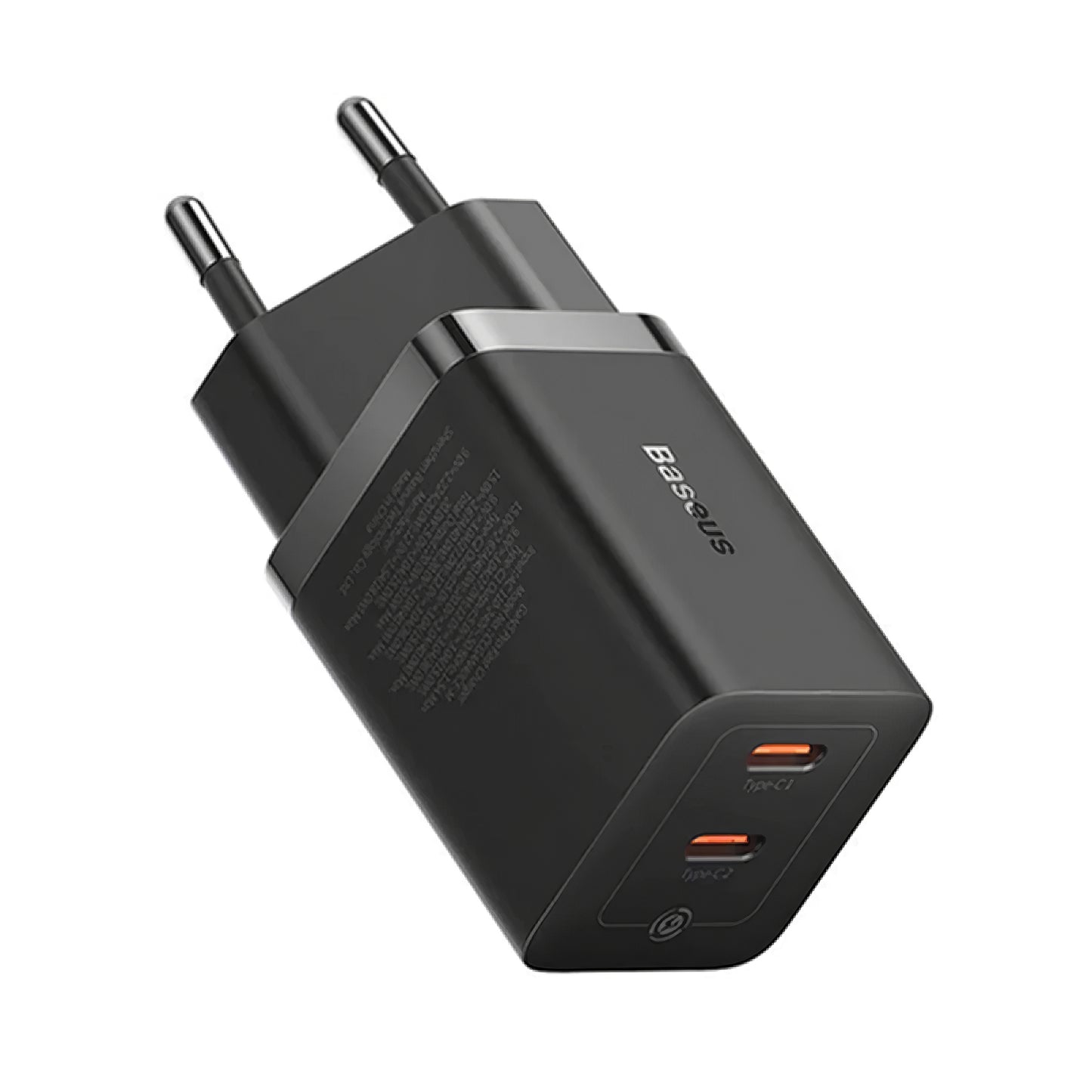 Incarcator Retea Baseus GaN5 Pro, 40W, 3A, 2 x USB-C, Negru CCGP180101