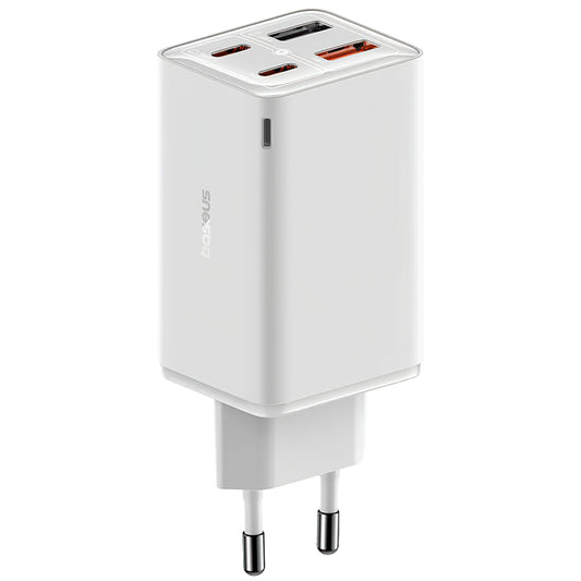 Incarcator Retea Baseus GaN6 Pro, 65W, 3.25A, 2 x USB-A - 2 x USB-C, Alb