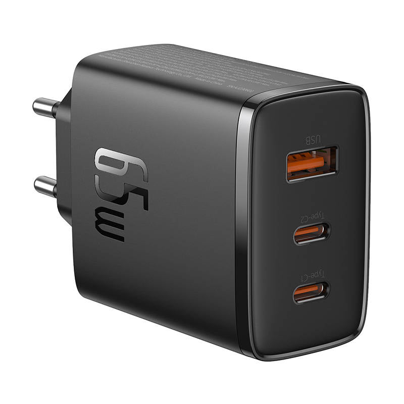 Incarcator Retea Baseus Cube Pro, 65W, 3.25A, 1 x USB-A - 2 x USB-C, Negru P10152301113-00