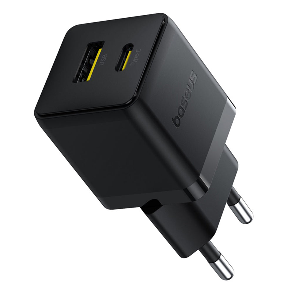 Incarcator Retea Baseus Palm, 30W, 3A, 1 x USB-A - 1 x USB-C, Negru P1011160A113-00