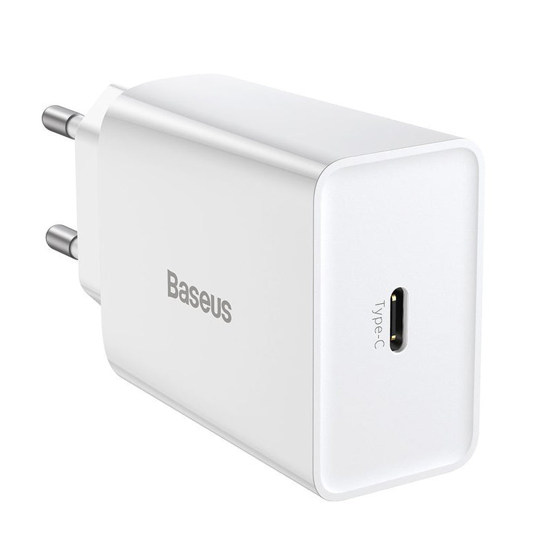 Incarcator Retea Baseus Speed Mini, 20W, 3A, 1 x USB-C, Alb CCFS-SN02