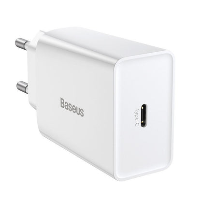 Incarcator Retea Baseus Speed Mini, 20W, 3A, 1 x USB-C, Alb CCFS-SN02